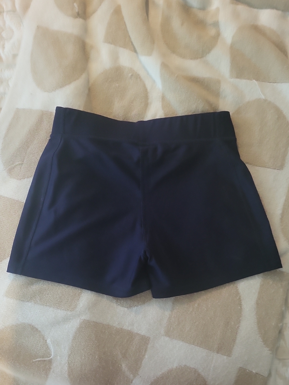 NWOT Under Armour Women's Navy Athletic Compression Performance Shorts Logo - Picture 4 of 4